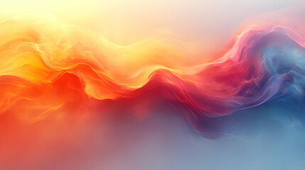 Obraz premium Abstract Background with Yellow, Orange, and Blue Swirls