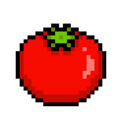 Fototapeta premium トマト ドット絵 8bit (.ai)