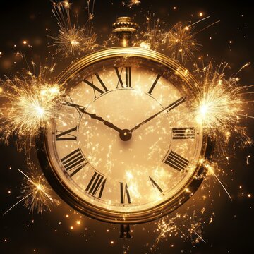 New Year festival countdown clock
