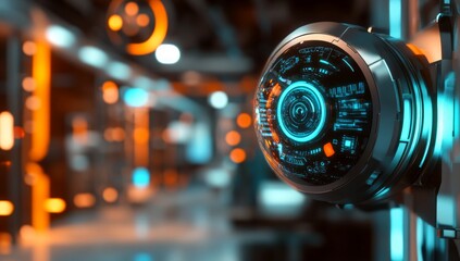 Fototapeta premium Futuristic Surveillance System