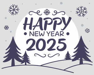 Happy new year 2025 design