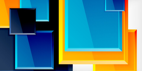 Shiny glossy metallic or plastic square design background. Vector Illustration For Wallpaper, Banner, Background, Card, Book Illustration, landing page