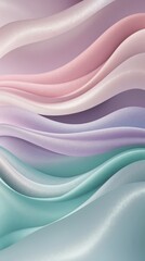Obraz premium Soft pastel colors flowing in gentle waves, creating a smooth and elegant pattern