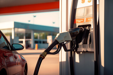 Fuel pump and a shopping bag representing how fuel taxation raises the cost of everyday essentials