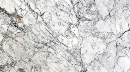 Naklejka premium White Marble Texture with Grey Veins - Natural Stone Background