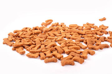 Bone, paw and hheart shaped gingerbread cookies