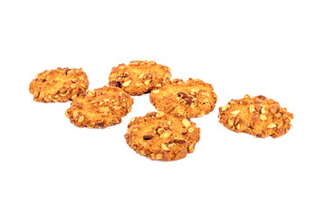 Dog biscuits isolated on white background