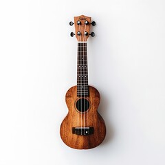 Obraz premium A ukulele on a white background.