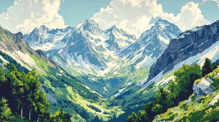 Majestic Mountain Range