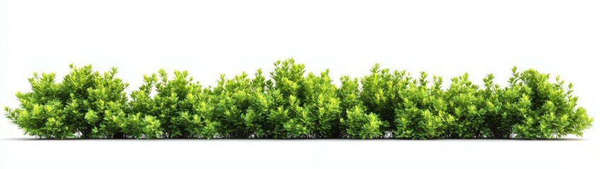 Fototapeta premium Vibrant Green Bush Border