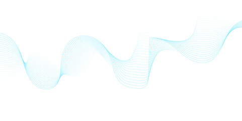 White wave curve lines banner background design. Abstract soft wave lines dynamic flowing blue light isolated background. Vector Illustration of the gray pattern of lines. stripes on white.	
