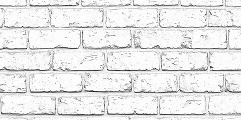 Fototapeta premium Seamless White Brick Wall Texture for Design Projects