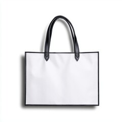 A photostock of a white plastic shopping bag on a white background, practical and common.