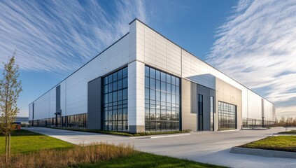Fototapeta premium Stunning Modern Warehouse Complex