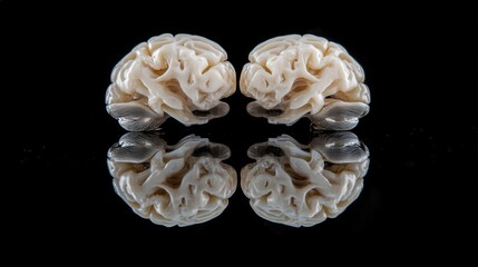 Human Brain Model Reflection   Anatomy  Neurology  Medical  Research  Science