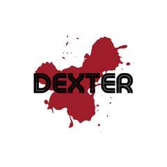 BLOOD OF DEXTER T-SHIRT STICKER