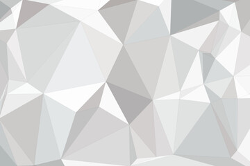 Abstract Low Poly Geometric White and Gray Background Design for Modern Digital and Graphic Projects.