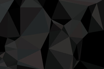Obraz premium Dark Gray Low Poly Abstract Background | Elegant Geometric Polygon Pattern for Modern and Sophisticated Design.