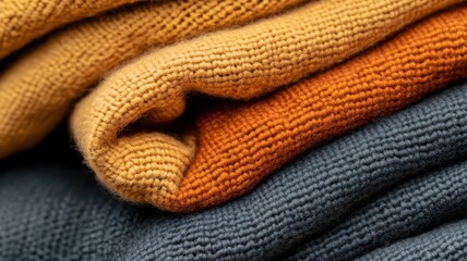 Fototapeta premium Cozy Layered Fleece Blankets Showcasing a Soft, Inviting Texture for Ultimate Comfort