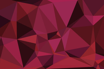 Abstract Polygonal Geometric Red Background for Modern Web Design, Presentations, and Art Projects.