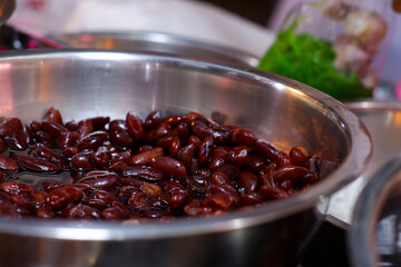 boiled red beans