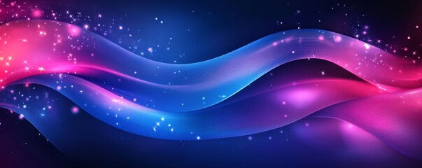 Fototapeta premium Abstract Glowing Waves Background