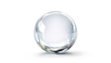 crystal ball isolated on white