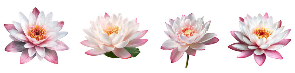 Exquisite water lilies displaying natural beauty