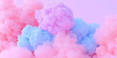 Fototapeta premium Abstract Pink Blue and Purple Smoke Clouds Background