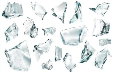 Shattered Glass Pieces