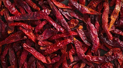 Fototapeta premium Dried Red Chili Papper Closeup