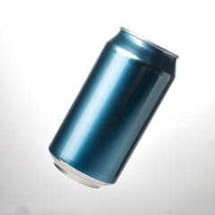 330 ml aluminum beverage drink soda can floating or flying isolated white background