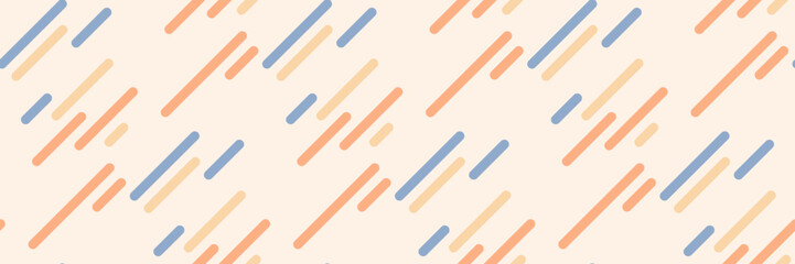Graphic stripe pattern with colourful lines and geometric shapes. Ideal for modern wallpapers, textile prints, and abstract vector artwork.