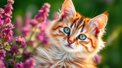 Fototapeta premium Captivating Catnip: Exploring the Allure of Nepeta Plants in Nature