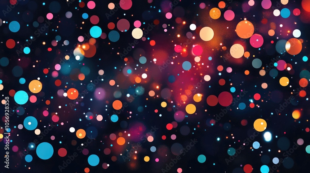 Aufkleber a vibrant abstract backdrop featuring numerous small colorful dots