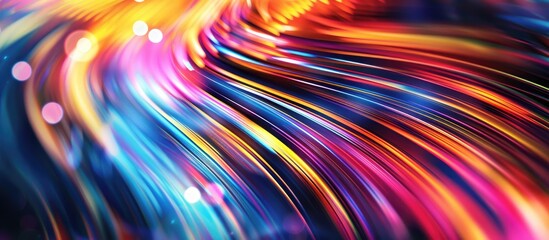 Abstract Background Of Blurry Colorful Of Motions Lights Graphic Design