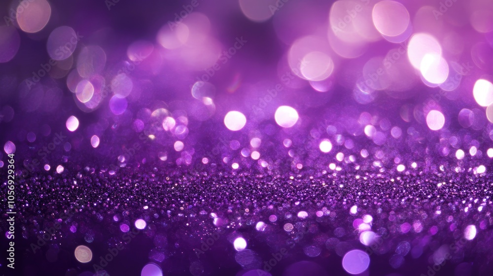 Poster abstract purple violet background featuring shimmering sparkles and glimmers