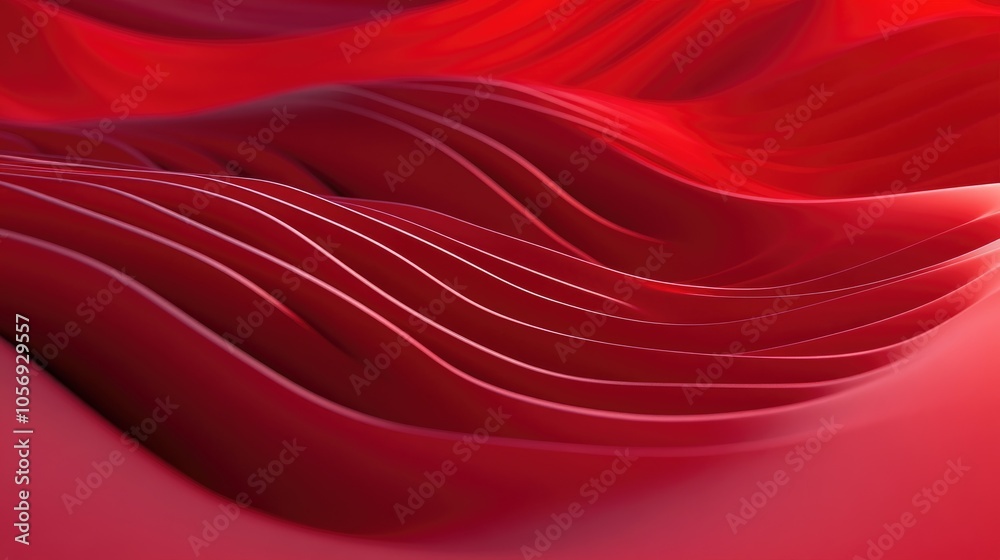 Aufkleber Red toned 3D backgrounds suitable for various design applications Ideal for adding depth and creativity Offers ample negative space for customization