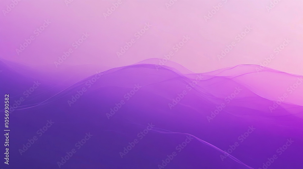 Poster banner featuring a smooth gradient background in violet hues