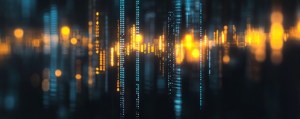 Obraz premium Abstract Digital Cityscape