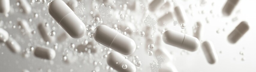 Floating Pills in Motion