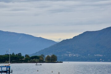 lake and mountains