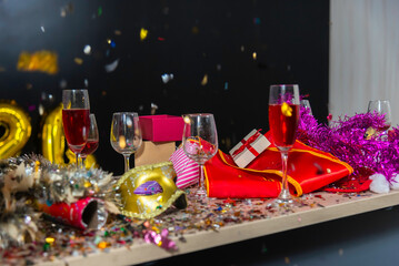 Celebrate Christmas and New year . Holiday Concept