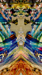 Abstract background art . Ethnic pattern. Mixtures of oil paint. Trendy hand painting canvas. Wall decor and Wall art prints Idea. 3D Texture. Art object