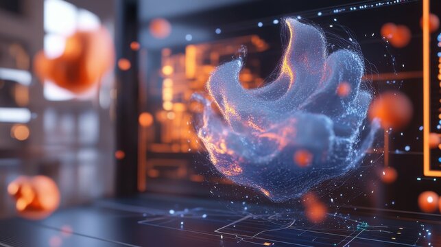 Visualize a dynamic splash screen for a 3D modeling tool, highlighting intricate designs and interactive features that invite exploration and creativity.