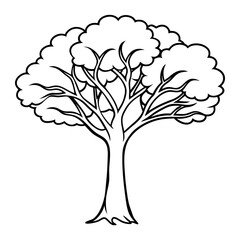 tree on white background