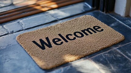 Welcome Mat Entrance Doorway Home Decor