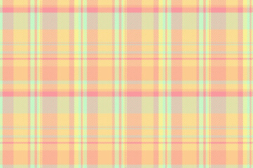 Volume tartan fabric vector, event seamless textile background. Finish texture check pattern plaid in red and yellow colors.