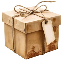 Rustic Gift Box with Twine and Tag