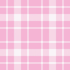 Plaid seamless pattern. Check fabric texture. Vector textile print.